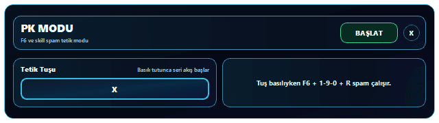 sRGmakro Knight Online ASAS PK Modu F6 1 9 0 R spam ayarı